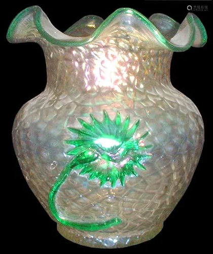 Bohemian Kralik Art Glass Vase (Czech company)