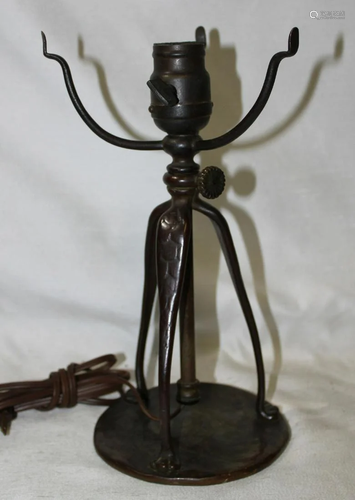 Tiffany StudiosBronze Lamp Base