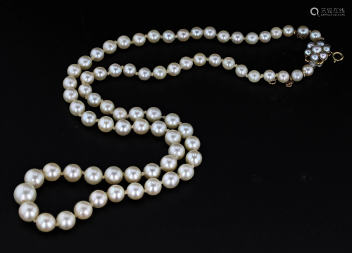 9CT. Victorian Cultured Pearl Necklace