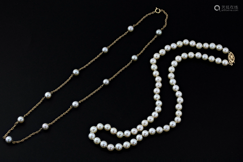 (2) Pearl Necklaces