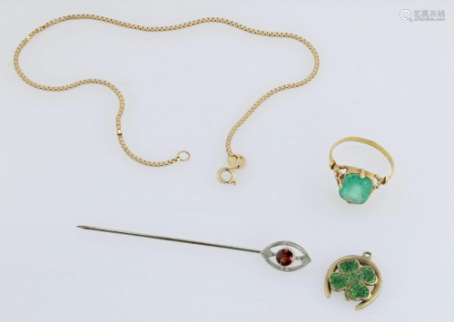 (4) PC gold Jewelry Lot