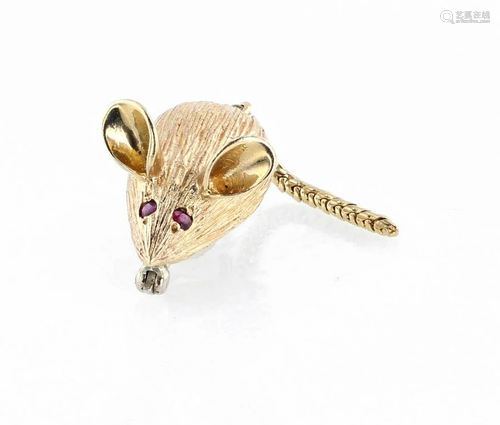 14K Rose Gold Mouse Pin