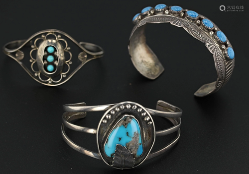 (3) Southwestern Cuff Bracelets