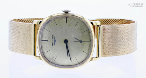 Solid 18K Longines Men's Wrist Watch