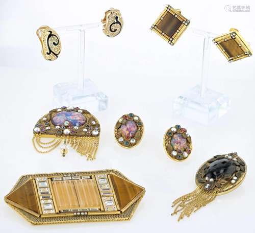 Christian Dior Earrings and Other Signed Jewelry