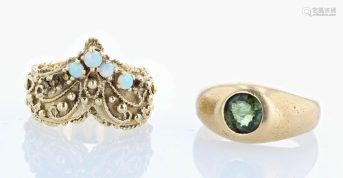 (2) Vintage Rings