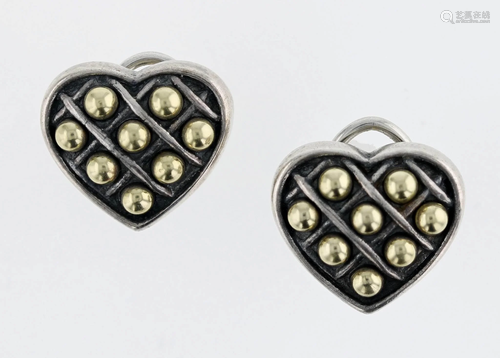 Lagos Caviar Heart Earrings