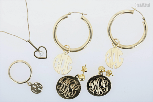 (4) Pc Monogrammed jewelry Group