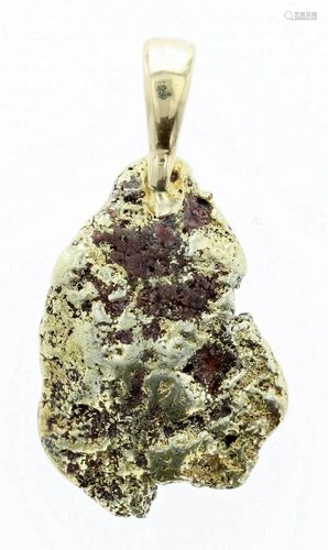 Gold Nugget Pendant Charm