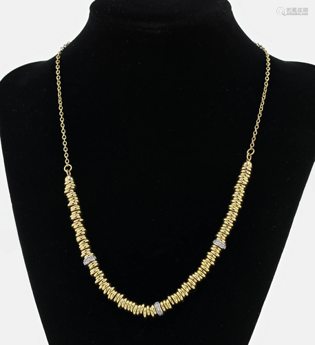 14K Italian Gold Bead Necklace