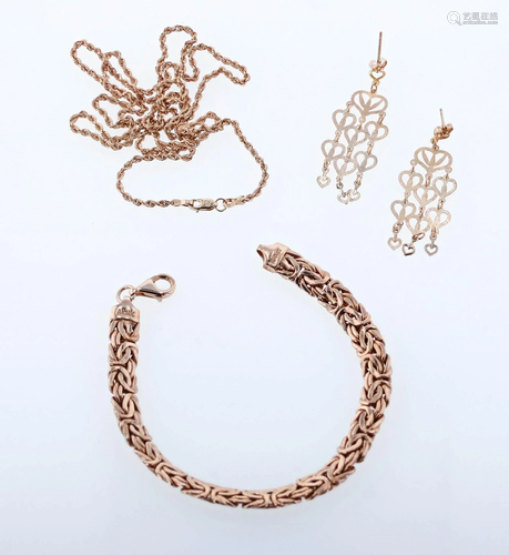 (3) Pc Rose Gold Jewelry Lot