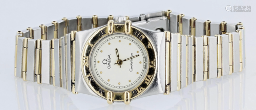 18K/SS Ladies Two-Tone Omega Constellation