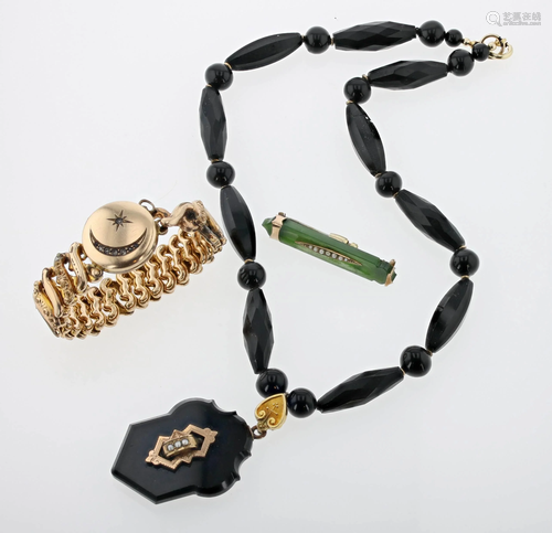 (3) Pc Mourning Jewelry Group