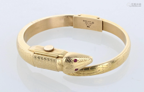 Vintage Ladies Swiss Brevet Snake Bracelet Watch