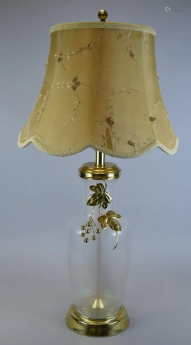 Brass & Glass Lamp