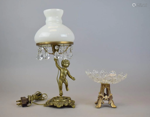 Gilt Bronze Lamp & Tazza