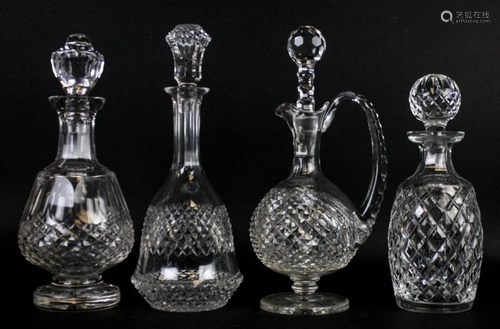 4 Waterford & Galway Crystal Decanters