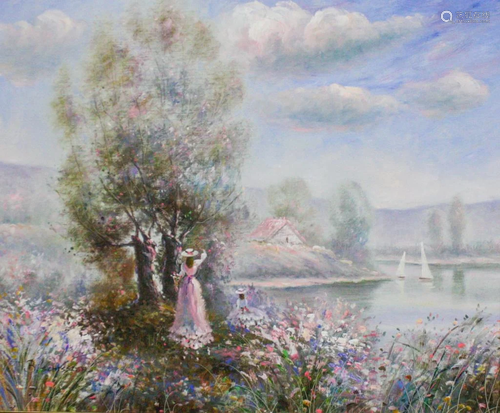 B. Schissler Impressionist Oil on Canvas