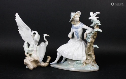 2 Nao Porcelain Figurines