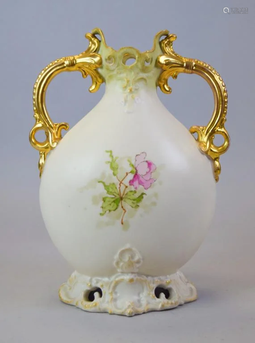 Royal Worcester Style 2 Handled Vase