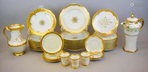 Limoges & Rosenthal Gilt Decorated Dinnerware