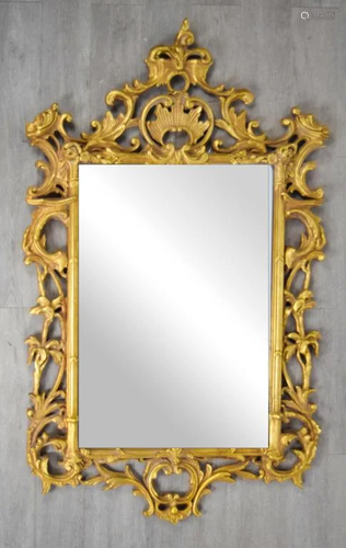 Decorative Arts Inc. Carved Giltwood Mirror