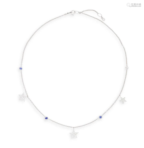 A SAPPHIRE AND DIAMOND 'PYXIS' NECKLACE, BY MARGHERITA