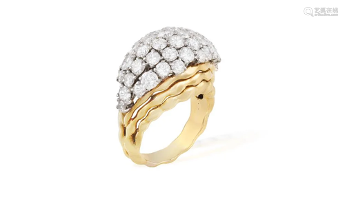 A FINE DIAMOND RING, BY BOUCHERON, CIRCA 1970 The