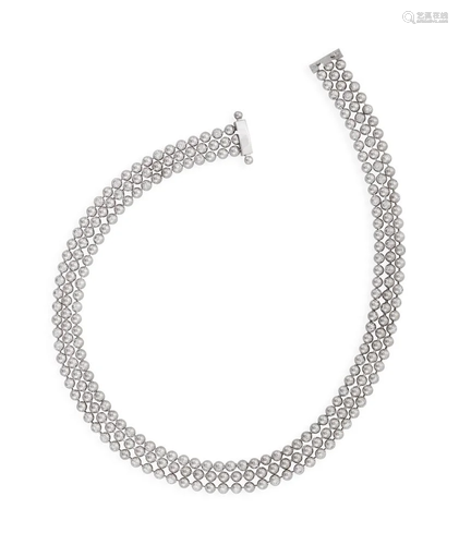 A DIAMOND 'PERLES DE DIAMANTS' CHOKER NECKLACE, BY