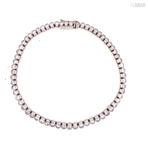 Platinum Diamond Tennis Bracelet