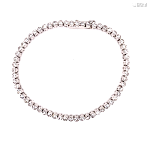 Platinum Diamond Tennis Bracelet