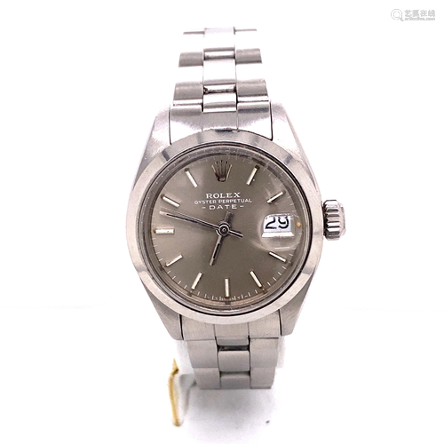 ROLEX Stainless Steel Ladies Date