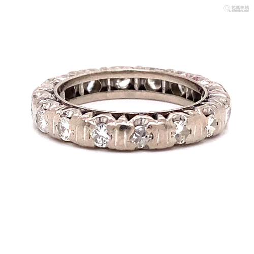 Platinum Diamond Wedding Band