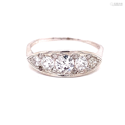 Art Deco Platinum Diamond Ring