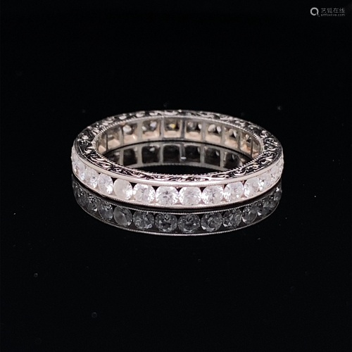 Platinum Diamond Eternity Band