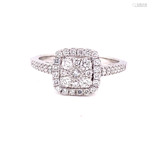 14k Diamond Engagement Ring