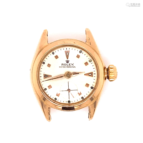 18k ROLEX Ladies Bubble Back