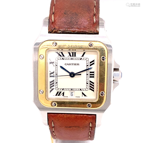 CARTIER Santos Leather Band