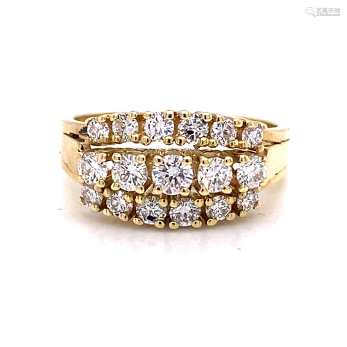 14k Diamond Ring