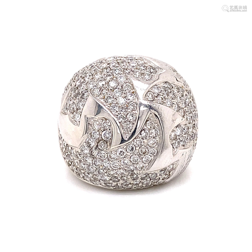 18k Diamond Dove Ring