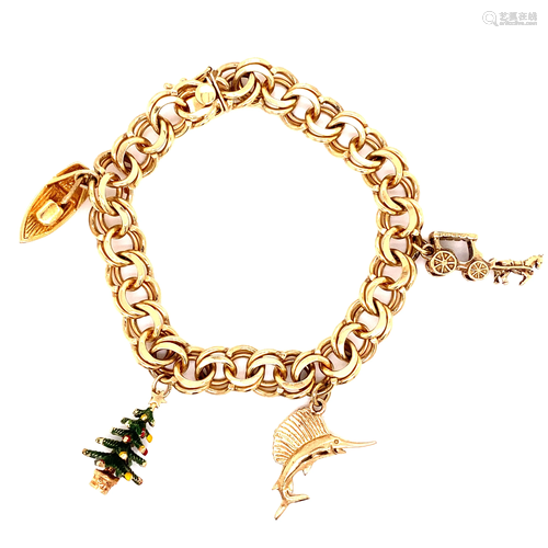 14k Charm Bracelet