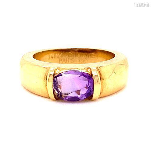 18k CHAUMET Amethyst Ring