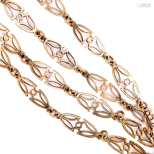 18k Patterned Long Chain