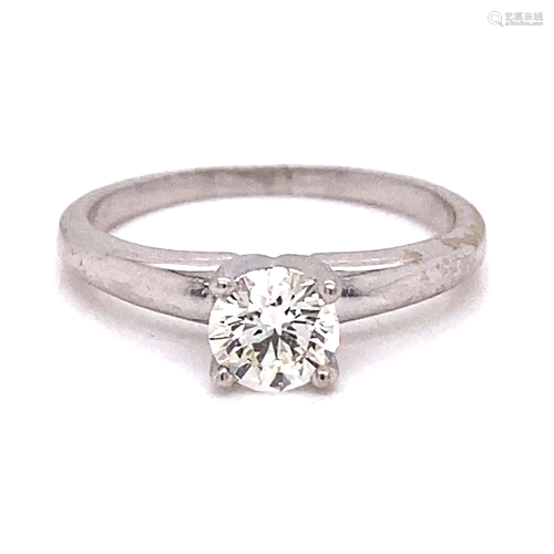 14k Diamond Solitaire Engagement Ring