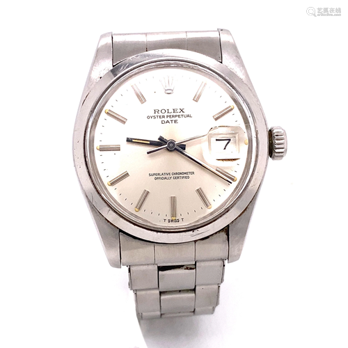 Stainless Steele ROLEX Date Watch