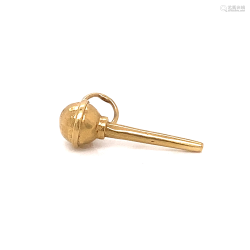 Vintage 14k Microphone Charm