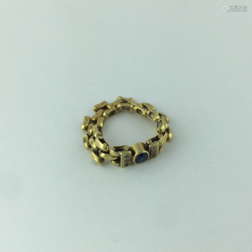 18 K gold ring
