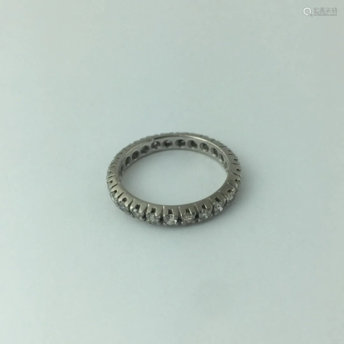 18 K gold eternity ring