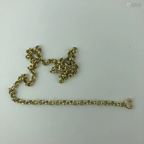 18 K gold necklace
