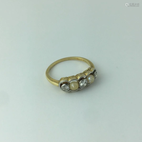 18 K gold ring